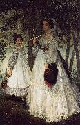 James Jacques Joseph Tissot Two Sisters Spain oil painting artist